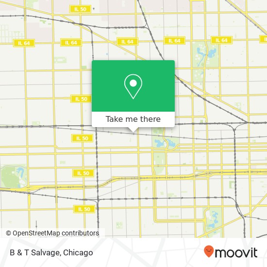 Mapa de B & T Salvage, 4040 W Lake St Chicago, IL 60624