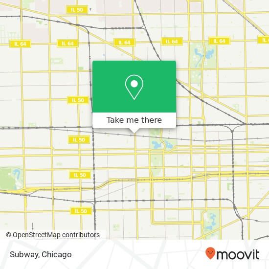 Mapa de Subway, 304 N Pulaski Rd Chicago, IL 60624