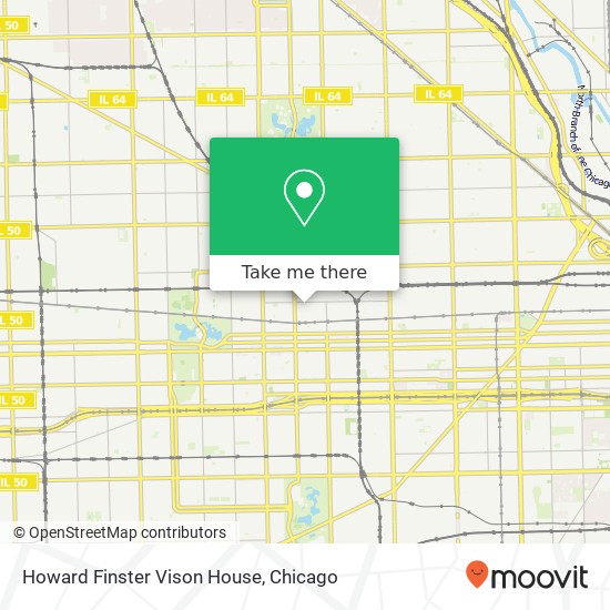 Mapa de Howard Finster Vison House, 2921 W Fulton St Chicago, IL 60612