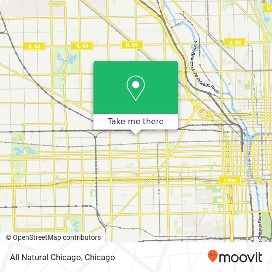 All Natural Chicago map