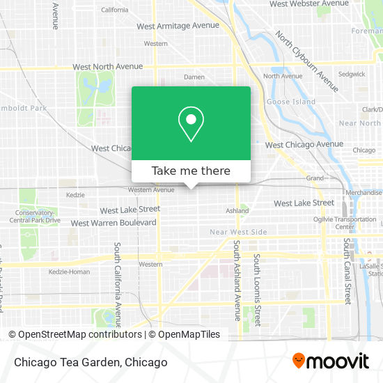 Mapa de Chicago Tea Garden