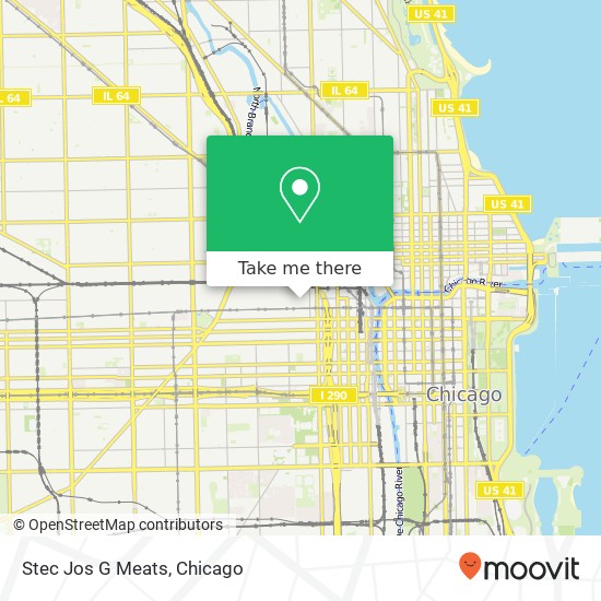Mapa de Stec Jos G Meats, 230 N Peoria St Chicago, IL 60607