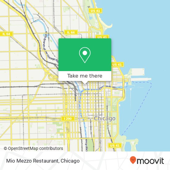 Mapa de Mio Mezzo Restaurant, 230 W Kinzie St Chicago, IL 60654