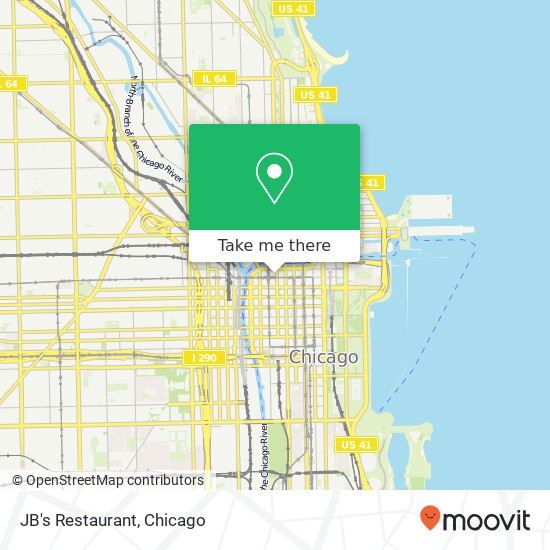 Mapa de JB's Restaurant, 200 N La Salle St Chicago, IL 60601