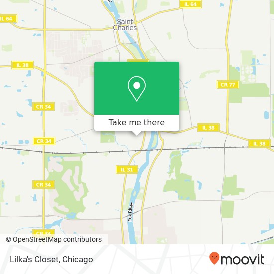 Mapa de Lilka's Closet, 217 S 3rd St Geneva, IL 60134