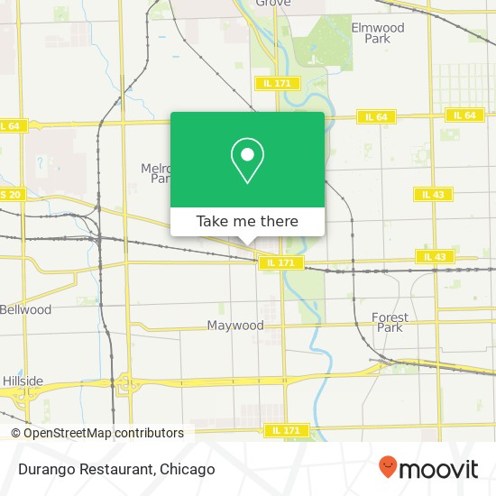 Durango Restaurant, 603 Lake St Maywood, IL 60153 map