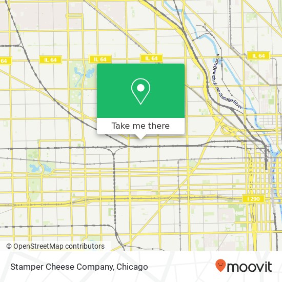 Mapa de Stamper Cheese Company, 2216 W Hubbard St Chicago, IL 60612