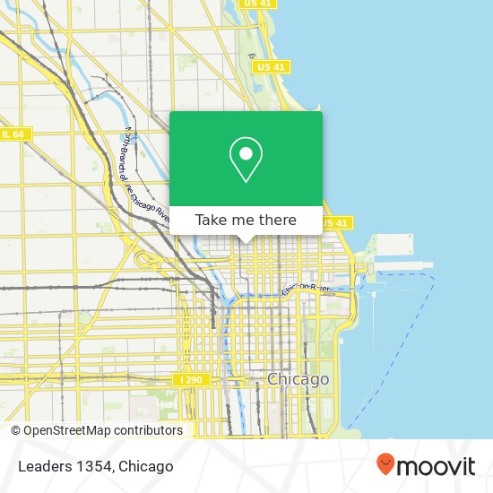 Mapa de Leaders 1354, 672 N Wells St Chicago, IL 60654