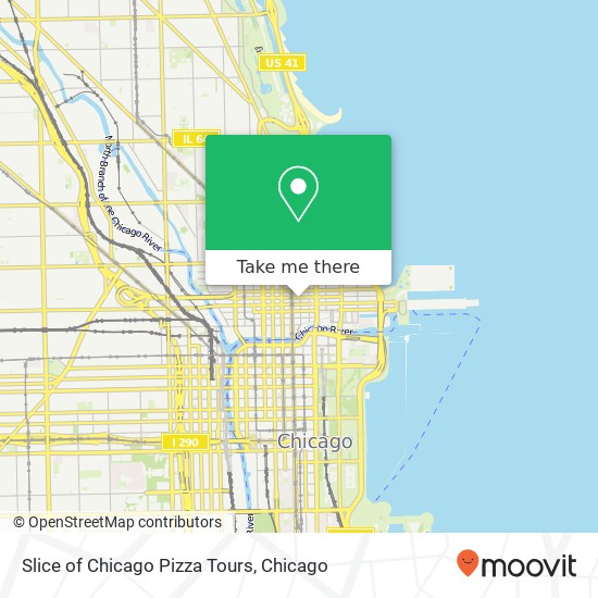 Mapa de Slice of Chicago Pizza Tours