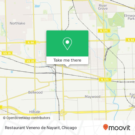Mapa de Restaurant Veneno de Nayarit