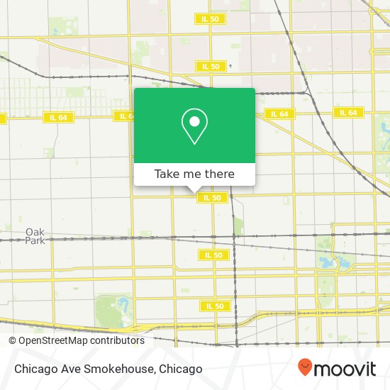 Mapa de Chicago Ave Smokehouse, 4942 W Chicago Ave Chicago, IL 60651