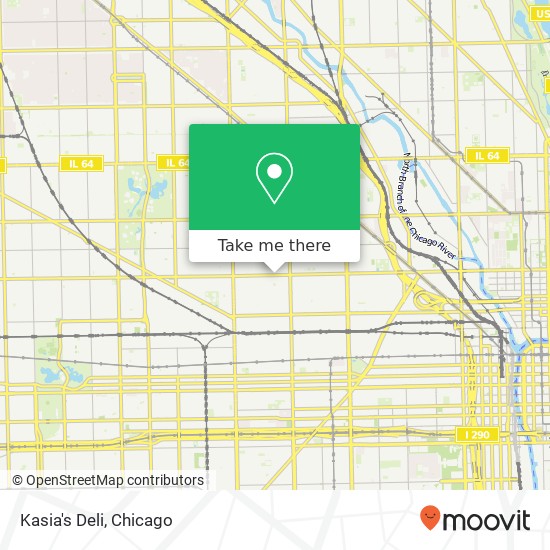 Mapa de Kasia's Deli, 2101 W Chicago Ave Chicago, IL 60622