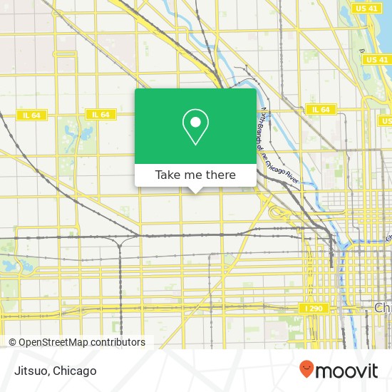 Mapa de Jitsuo, 1829 W Chicago Ave Chicago, IL 60622