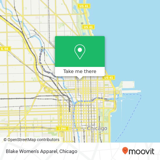Mapa de Blake Women's Apparel, 212 W Chicago Ave Chicago, IL 60654
