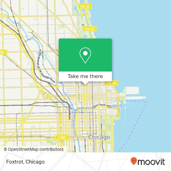 Mapa de Foxtrot, 114 W Chicago Ave Chicago, IL 60654