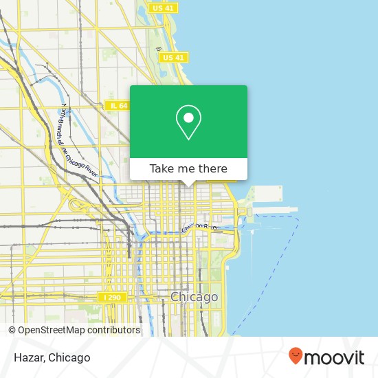 Mapa de Hazar, 55 E Superior St Chicago, IL 60611
