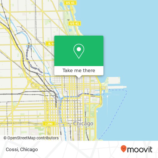 Mapa de Cossi, 716 N Wabash Ave Chicago, IL 60611