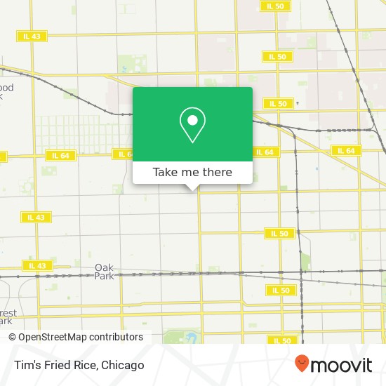 Mapa de Tim's Fried Rice, 5637 W Division St Chicago, IL 60651