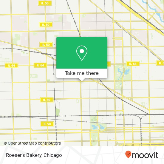 Mapa de Roeser's Bakery, 3937 W Division St Chicago, IL 60651