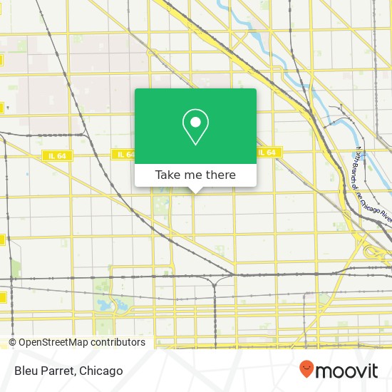 Mapa de Bleu Parret, 2743 W Division St Chicago, IL 60622