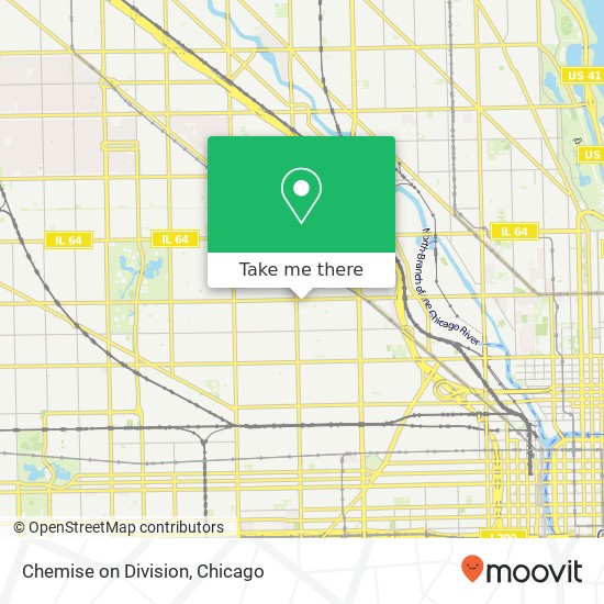 Mapa de Chemise on Division, 1939 W Division St Chicago, IL 60622