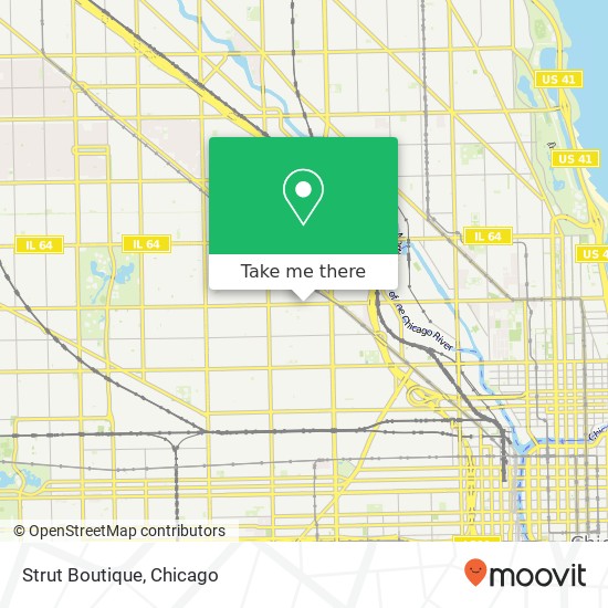 Mapa de Strut Boutique, 1744 W Division St Chicago, IL 60622