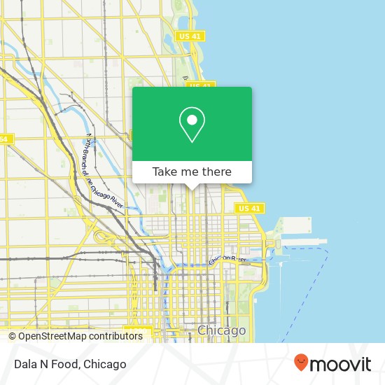 Mapa de Dala N Food, 1002 N Clark St Chicago, IL 60610