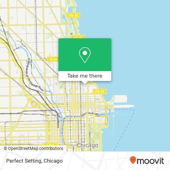Mapa de Perfect Setting, 67 E Oak St Chicago, IL 60611