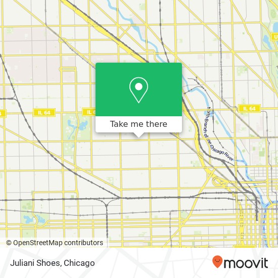 Mapa de Juliani Shoes, 2124 W Division St Chicago, IL 60622