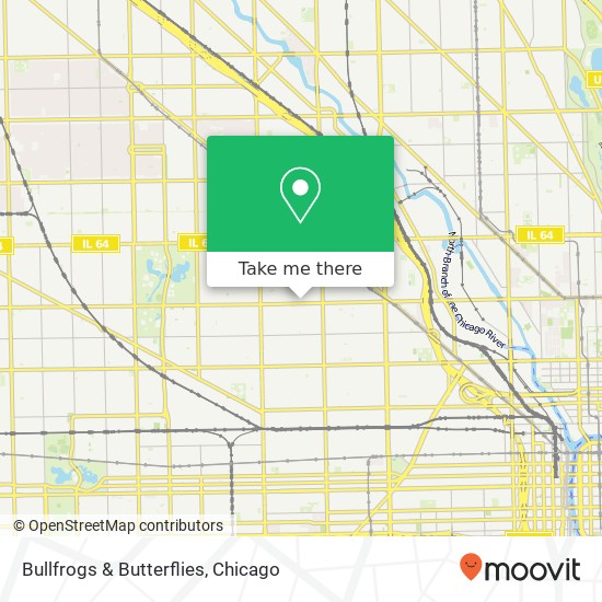 Mapa de Bullfrogs & Butterflies, 2124 W Division St Chicago, IL 60622