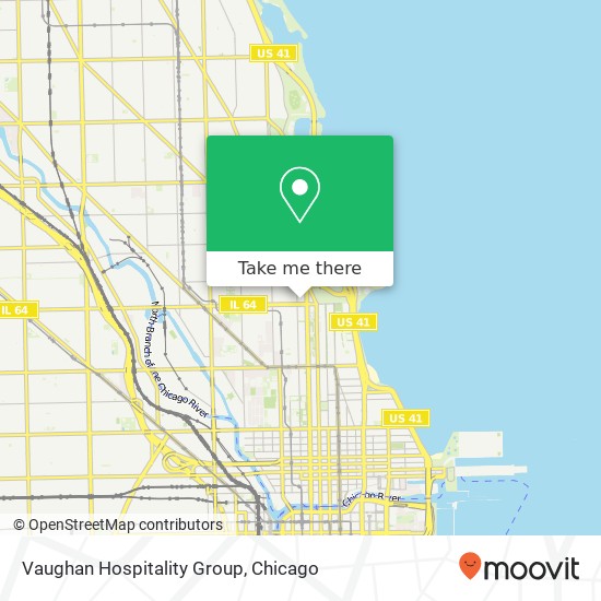 Mapa de Vaughan Hospitality Group, 1615 N Wells St Chicago, IL 60614