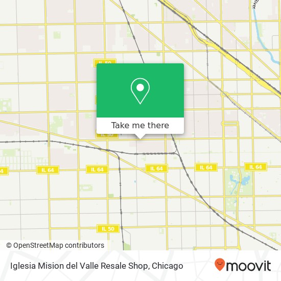 Mapa de Iglesia Mision del Valle Resale Shop, 4325 W Armitage Ave Chicago, IL 60639