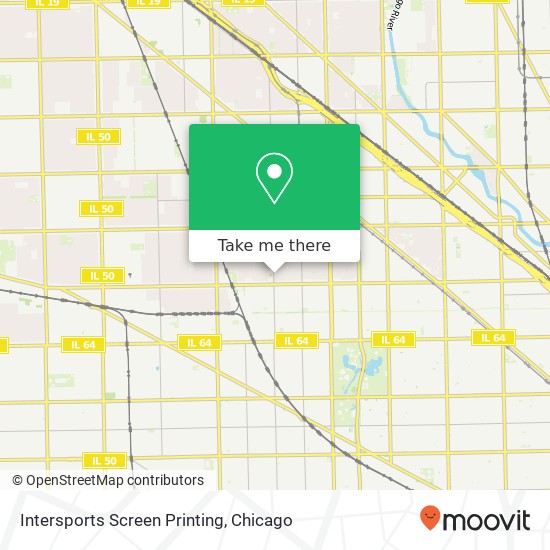 Mapa de Intersports Screen Printing, 2047 N Central Park Ave Chicago, IL 60647