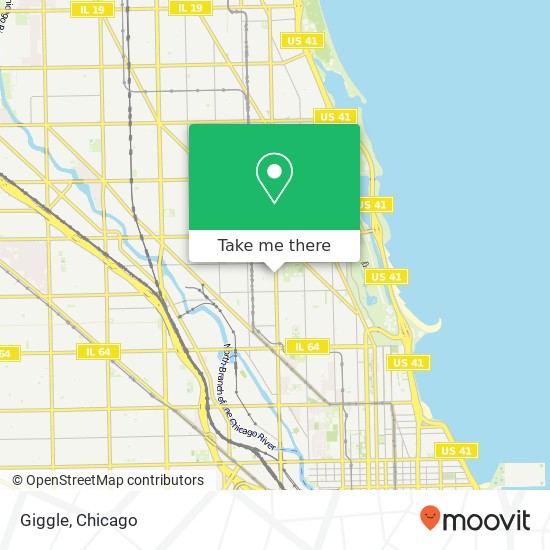 Mapa de Giggle, 2116 N Halsted St Chicago, IL 60614