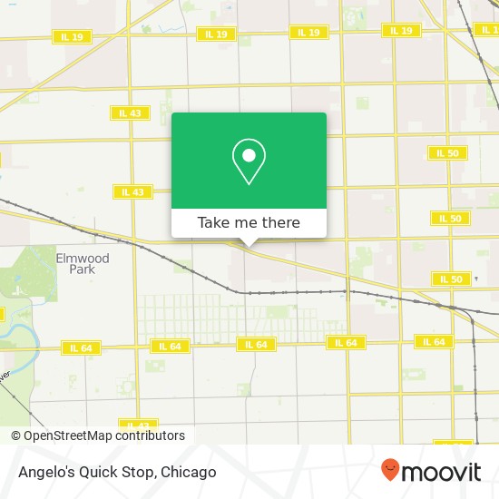 Mapa de Angelo's Quick Stop, 6336 W Grand Ave Chicago, IL 60639