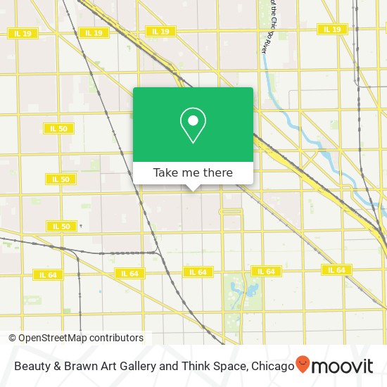 Beauty & Brawn Art Gallery and Think Space, 3501 W Fullerton Ave Chicago, IL 60647 map