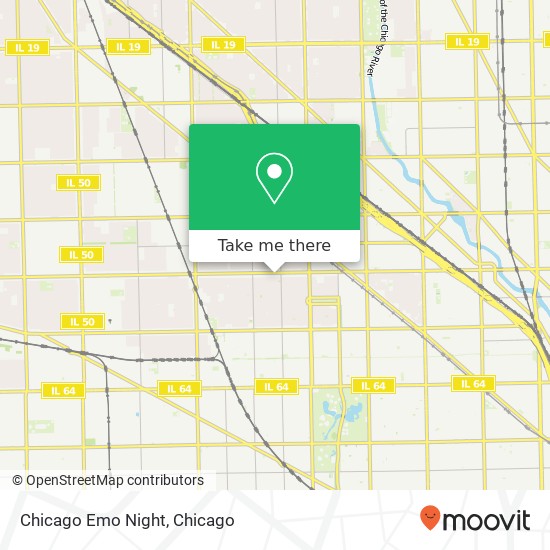 Chicago Emo Night map