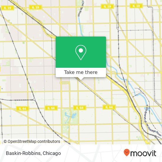 Mapa de Baskin-Robbins, 2247 N Milwaukee Ave Chicago, IL 60647