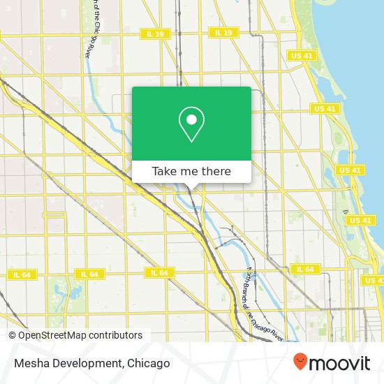 Mapa de Mesha Development, 1730 W Fullerton Ave Chicago, IL 60614