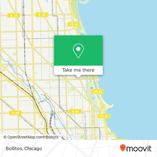 Mapa de Bollitos, 444 W Fullerton Pkwy Chicago, IL 60614
