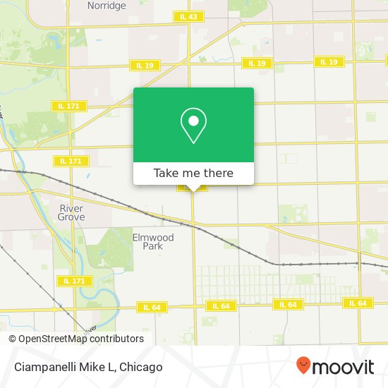 Mapa de Ciampanelli Mike L, 2701 N Harlem Ave Chicago, IL 60707
