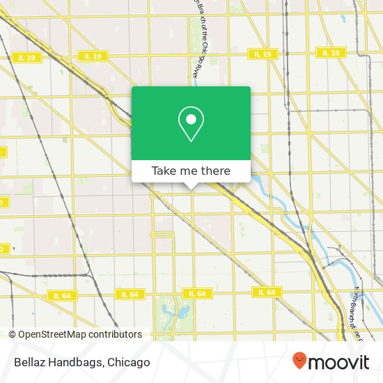 Mapa de Bellaz Handbags, 2608 N California Ave Chicago, IL 60647