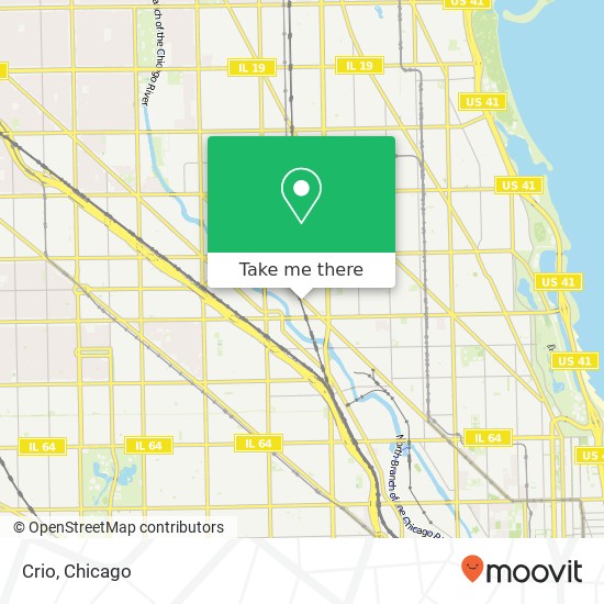 Mapa de Crio, 2506 N Clybourn Ave Chicago, IL 60614