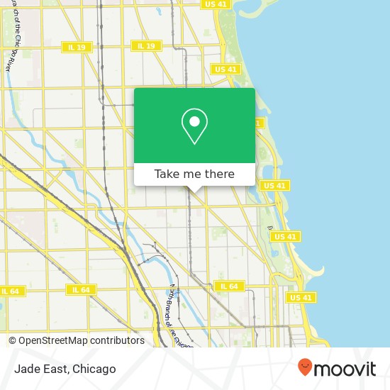 Mapa de Jade East, 2511 N Lincoln Ave Chicago, IL 60614