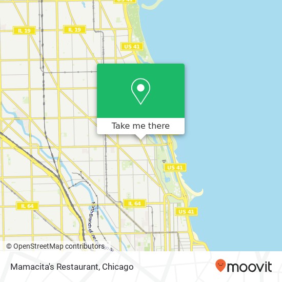Mapa de Mamacita's Restaurant, 2439 N Clark St Chicago, IL 60614