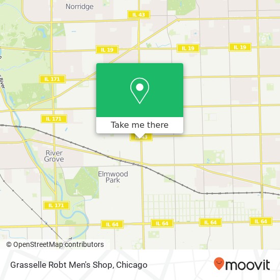 Grasselle Robt Men's Shop, 2720 N Harlem Ave Elmwood Park, IL 60707 map