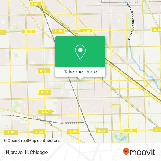 Mapa de Njaravel II, 3920 W Diversey Ave Chicago, IL 60647