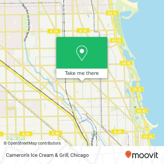 Cameron's Ice Cream & Grill, 1401 W Diversey Pkwy Chicago, IL 60614 map