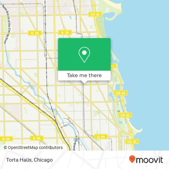 Mapa de Torta Haüs, 926 W Diversey Pkwy Chicago, IL 60614