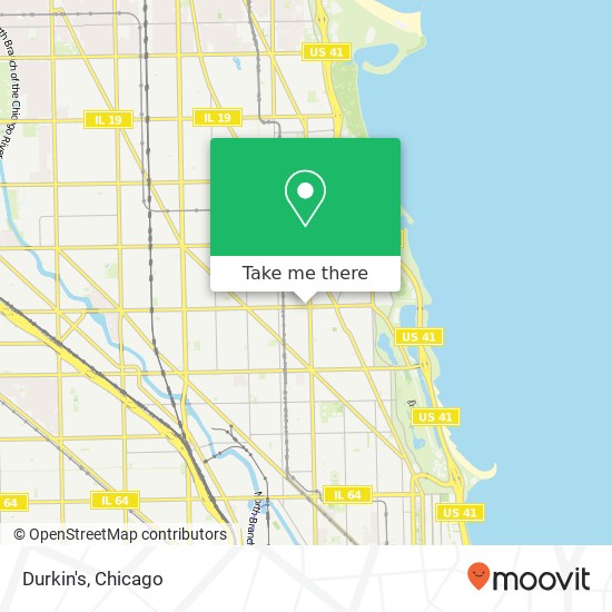 Mapa de Durkin's, 810 W Diversey Pkwy Chicago, IL 60614